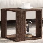 vidaXL sofabord 32x32x30 cm konstrueret træ brun egetræsfarve - Kategori: 4 vidaXL sofabord 32x32x30 cm konstrueret træ brun egetræsfarve