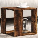 vidaXL sofabord 32x32x30 cm konstrueret træ røget egetræsfarve - Kategori: 4 vidaXL sofabord 32x32x30 cm konstrueret træ røget egetræsfarve