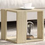 vidaXL sofabord 32x32x30 cm konstrueret træ sonoma-eg