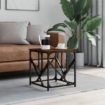vidaXL sofabord 45x45x47,5 cm konstrueret træ røget egetræsfarve - Kategori: 4 vidaXL sofabord 45x45x47,5 cm konstrueret træ røget egetræsfarve