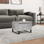 vidaXL sofabord 50x46x35 cm konstrueret træ betongrå - Kategori: 4 vidaXL sofabord 50x46x35 cm konstrueret træ betongrå