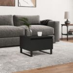 vidaXL sofabord 50x46x35 cm konstrueret træ sort - Kategori: 4 vidaXL sofabord 50x46x35 cm konstrueret træ sort
