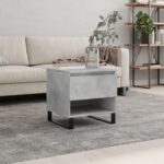 vidaXL sofabord 50x46x50 cm konstrueret træ betongrå - Kategori: 4 vidaXL sofabord 50x46x50 cm konstrueret træ betongrå