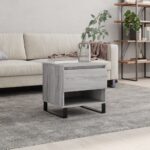 vidaXL sofabord 50x46x50 cm konstrueret træ grå sonoma-eg
