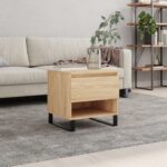 vidaXL sofabord 50x46x50 cm konstrueret træ sonoma-eg