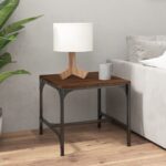 vidaXL sofabord 50x50x35 cm konstrueret træ brun egetræsfarve - Kategori: 4 vidaXL sofabord 50x50x35 cm konstrueret træ brun egetræsfarve