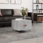 vidaXL sofabord 50x50x40 cm konstrueret træ betongrå - Kategori: 4 vidaXL sofabord 50x50x40 cm konstrueret træ betongrå