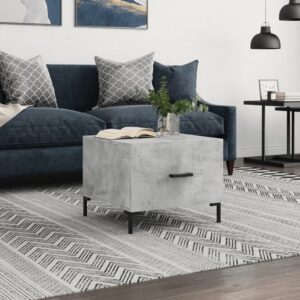 vidaXL sofabord 50x50x40 cm konstrueret træ betongrå