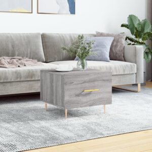 vidaXL sofabord 50x50x40 cm konstrueret træ grå sonoma-eg