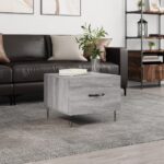 vidaXL sofabord 50x50x40 cm konstrueret træ grå sonoma-eg - Kategori: 4 vidaXL sofabord 50x50x40 cm konstrueret træ grå sonoma-eg
