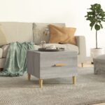 vidaXL sofabord 50x50x40 cm konstrueret træ grå sonoma-eg - Kategori: 4 vidaXL sofabord 50x50x40 cm konstrueret træ grå sonoma-eg