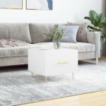 vidaXL sofabord 50x50x40 cm konstrueret træ hvid - Kategori: 4 vidaXL sofabord 50x50x40 cm konstrueret træ hvid