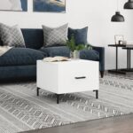 vidaXL sofabord 50x50x40 cm konstrueret træ hvid - Kategori: 4 vidaXL sofabord 50x50x40 cm konstrueret træ hvid