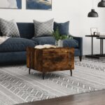 vidaXL sofabord 50x50x40 cm konstrueret træ røget egetræsfarve - Kategori: 4 vidaXL sofabord 50x50x40 cm konstrueret træ røget egetræsfarve