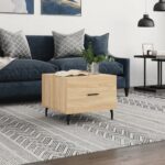 vidaXL sofabord 50x50x40 cm konstrueret træ sonoma egetræsfarve - Kategori: 4 vidaXL sofabord 50x50x40 cm konstrueret træ sonoma egetræsfarve