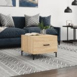 vidaXL sofabord 50x50x40 cm konstrueret træ sonoma egetræsfarve