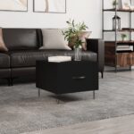 vidaXL sofabord 50x50x40 cm konstrueret træ sort - Kategori: 4 vidaXL sofabord 50x50x40 cm konstrueret træ sort