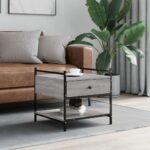 vidaXL sofabord 50x50x50 cm konstrueret træ grå sonoma-eg - Kategori: 4 vidaXL sofabord 50x50x50 cm konstrueret træ grå sonoma-eg