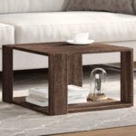 vidaXL sofabord 51,5×51,5×30 cm konstrueret træ brun egetræsfarve - Kategori: 4 vidaXL sofabord 51,5x51,5x30 cm konstrueret træ brun egetræsfarve