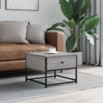 vidaXL sofabord 51x51x40 cm konstrueret træ grå sonoma-eg - Kategori: 4 vidaXL sofabord 51x51x40 cm konstrueret træ grå sonoma-eg