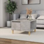 vidaXL sofabord 55x55x36,5 cm konstrueret træ betongrå - Kategori: 4 vidaXL sofabord 55x55x36,5 cm konstrueret træ betongrå