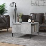 vidaXL sofabord 55x55x36,5 cm konstrueret træ betongrå - Kategori: 4 vidaXL sofabord 55x55x36,5 cm konstrueret træ betongrå