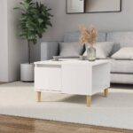 vidaXL sofabord 55x55x36,5 cm konstrueret træ hvid - Kategori: 4 vidaXL sofabord 55x55x36,5 cm konstrueret træ hvid