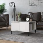 vidaXL sofabord 55x55x36,5 cm konstrueret træ hvid højglans - Kategori: 4 vidaXL sofabord 55x55x36,5 cm konstrueret træ hvid højglans