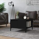 vidaXL sofabord 55x55x36,5 cm konstrueret træ sort - Kategori: 4 vidaXL sofabord 55x55x36,5 cm konstrueret træ sort