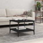 vidaXL sofabord 55x55x40 cm konstrueret træ sort - Kategori: 4 vidaXL sofabord 55x55x40 cm konstrueret træ sort