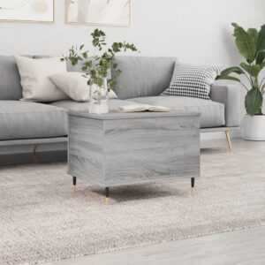 vidaXL sofabord 60x44,5x45 cm konstrueret træ Grå sonoma-eg