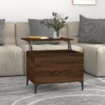 vidaXL sofabord 60×44,5×45 cm konstrueret træ brun egetræsfarve - Kategori: 4 vidaXL sofabord 60x44,5x45 cm konstrueret træ brun egetræsfarve