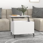vidaXL sofabord 60×44,5×45 cm konstrueret træ hvid - Kategori: 4 vidaXL sofabord 60x44,5x45 cm konstrueret træ hvid