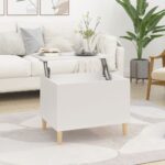 vidaXL sofabord 60×44,5×45 cm konstrueret træ hvid - Kategori: 4 vidaXL sofabord 60x44,5x45 cm konstrueret træ hvid