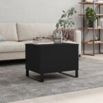 vidaXL sofabord 60x44,5x45 cm konstrueret træ sort