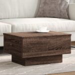 vidaXL sofabord 60x45x31 cm konstrueret træ brun egetræsfarve - Kategori: 4 vidaXL sofabord 60x45x31 cm konstrueret træ brun egetræsfarve