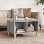 vidaXL sofabord 60x50x36,5 cm konstrueret træ grå sonoma-eg