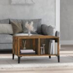 vidaXL sofabord 60x50x36,5 cm konstrueret træ røget egetræsfarve - Kategori: 4 vidaXL sofabord 60x50x36,5 cm konstrueret træ røget egetræsfarve
