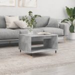 vidaXL sofabord 60x50x40 cm konstrueret træ betongrå - Kategori: 4 vidaXL sofabord 60x50x40 cm konstrueret træ betongrå