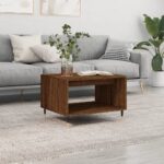 vidaXL sofabord 60x50x40 cm konstrueret træ brunt egetræ - Kategori: 4 vidaXL sofabord 60x50x40 cm konstrueret træ brunt egetræ