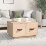 vidaXL sofabord 60x53x35 cm massivt fyrretræ - Kategori: 4 vidaXL sofabord 60x53x35 cm massivt fyrretræ