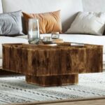 vidaXL sofabord 60x60x31,5 cm konstrueret træ røget egetræsfarve - Kategori: 4 vidaXL sofabord 60x60x31,5 cm konstrueret træ røget egetræsfarve