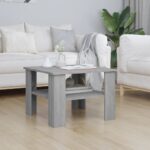 vidaXL sofabord 60x60x42 cm konstrueret træ grå sonoma-eg - Kategori: 4 vidaXL sofabord 60x60x42 cm konstrueret træ grå sonoma-eg