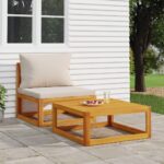 vidaXL sofabord 68x68x29 cm massivt akacietræ - Kategori: 4 vidaXL sofabord 68x68x29 cm massivt akacietræ