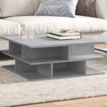 vidaXL sofabord 70x70x29 cm konstrueret træ betongrå - Kategori: 4 vidaXL sofabord 70x70x29 cm konstrueret træ betongrå