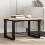 vidaXL sofabord 70x70x40,5 cm O-stel massivt fyrretræ og støbejern - Kategori: 4 vidaXL sofabord 70x70x40,5 cm O-stel massivt fyrretræ og støbejern