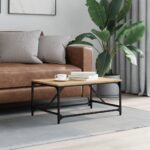 vidaXL sofabord 75x50x35 cm konstrueret træ sonoma-eg - Kategori: 4 vidaXL sofabord 75x50x35 cm konstrueret træ sonoma-eg