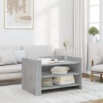 vidaXL sofabord 80x50x50 cm konstrueret træ betongrå - Kategori: 4 vidaXL sofabord 80x50x50 cm konstrueret træ betongrå