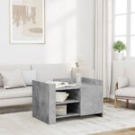 vidaXL sofabord 80x50x50 cm konstrueret træ betongrå