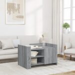 vidaXL sofabord 80x50x50 cm konstrueret træ grå sonoma-eg - Kategori: 4 vidaXL sofabord 80x50x50 cm konstrueret træ grå sonoma-eg